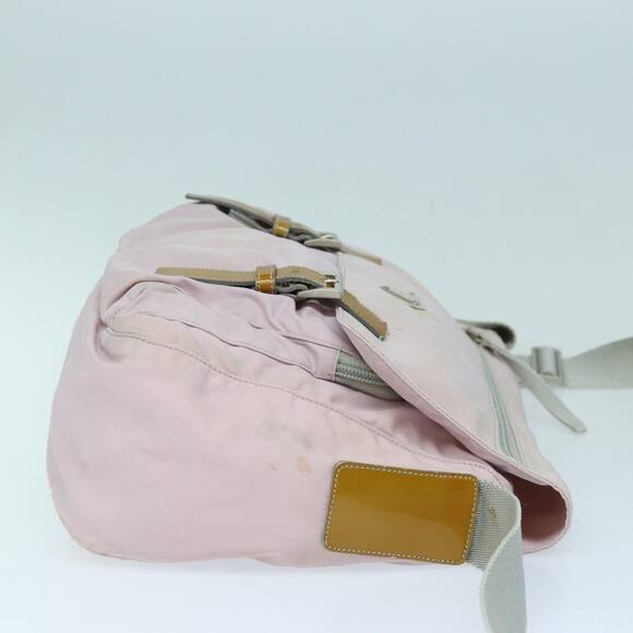 PRADA Shoulder Bag Nylon Pink Silver - Picture 4 of 16